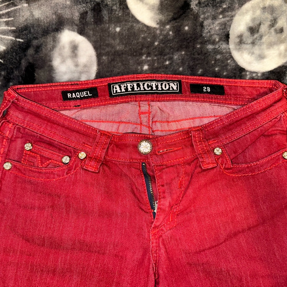 Red Affliction Jeans —Size 28